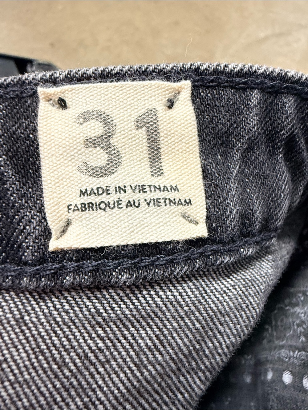 We The Free Washed Gray Frayed Hem Denim Mini Skirt - Picture 4 of 5